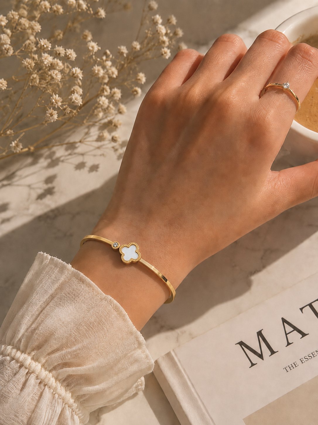 White Blossom Bracelet - Image 4